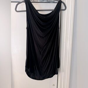 Women’s Tahari cowl neck, sleeveless black shirt. Size Small but runs large NWOT